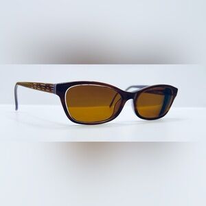 Chelsea Morgan CM1013 Brown Oval Sunglasses Frames Only